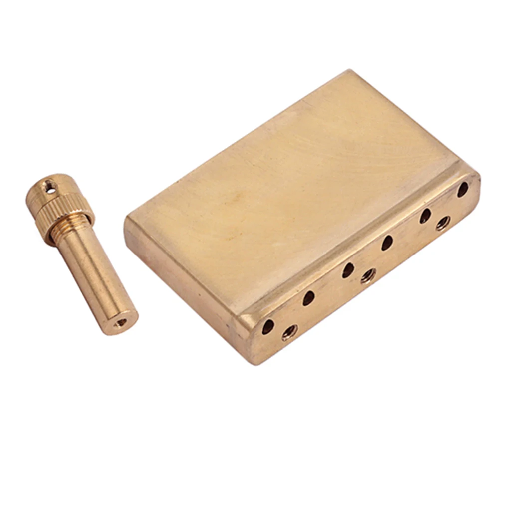 

Guitar Tremolo Block Bar Brass Acoustic Musical Instruments Bridge Professional Practice Performance Accessory
