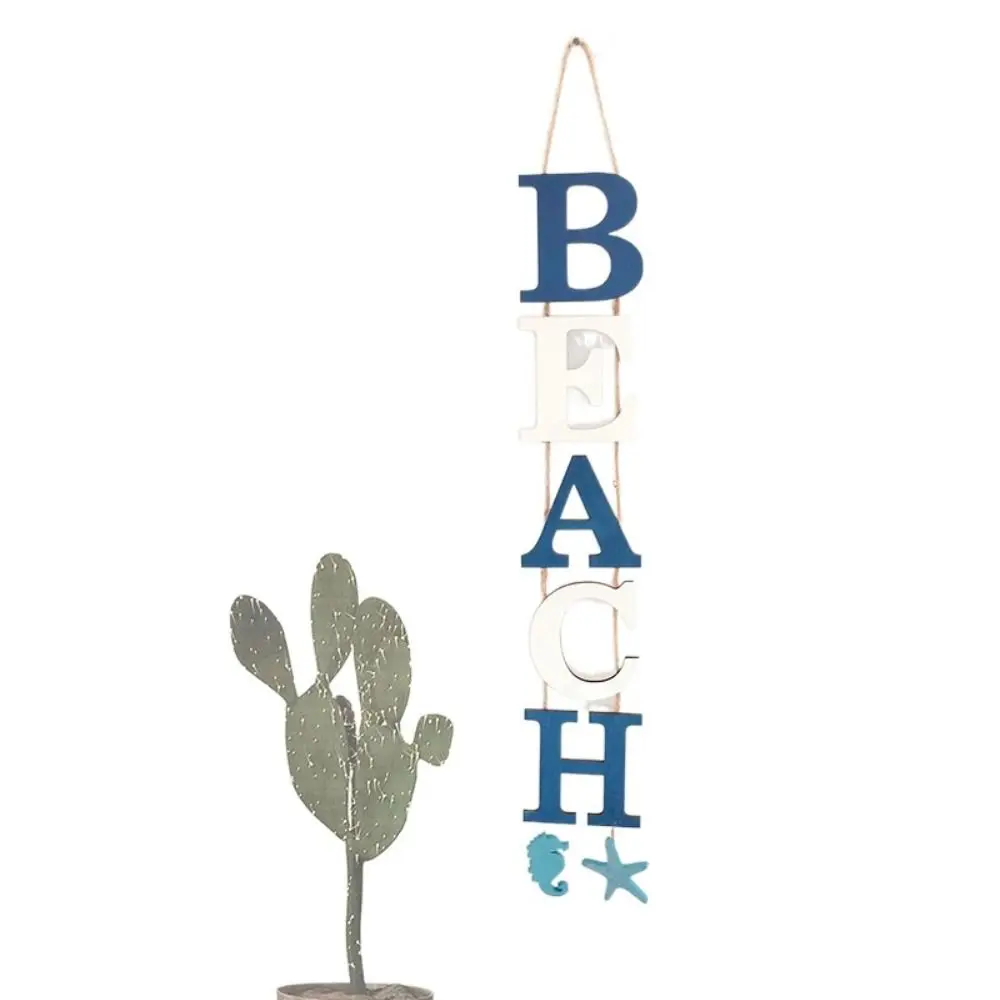 

Ocean Style Wooden Crafts Under The Sea Animals Fish Beach Creative Home Living Room Bedroom Wall Decoration