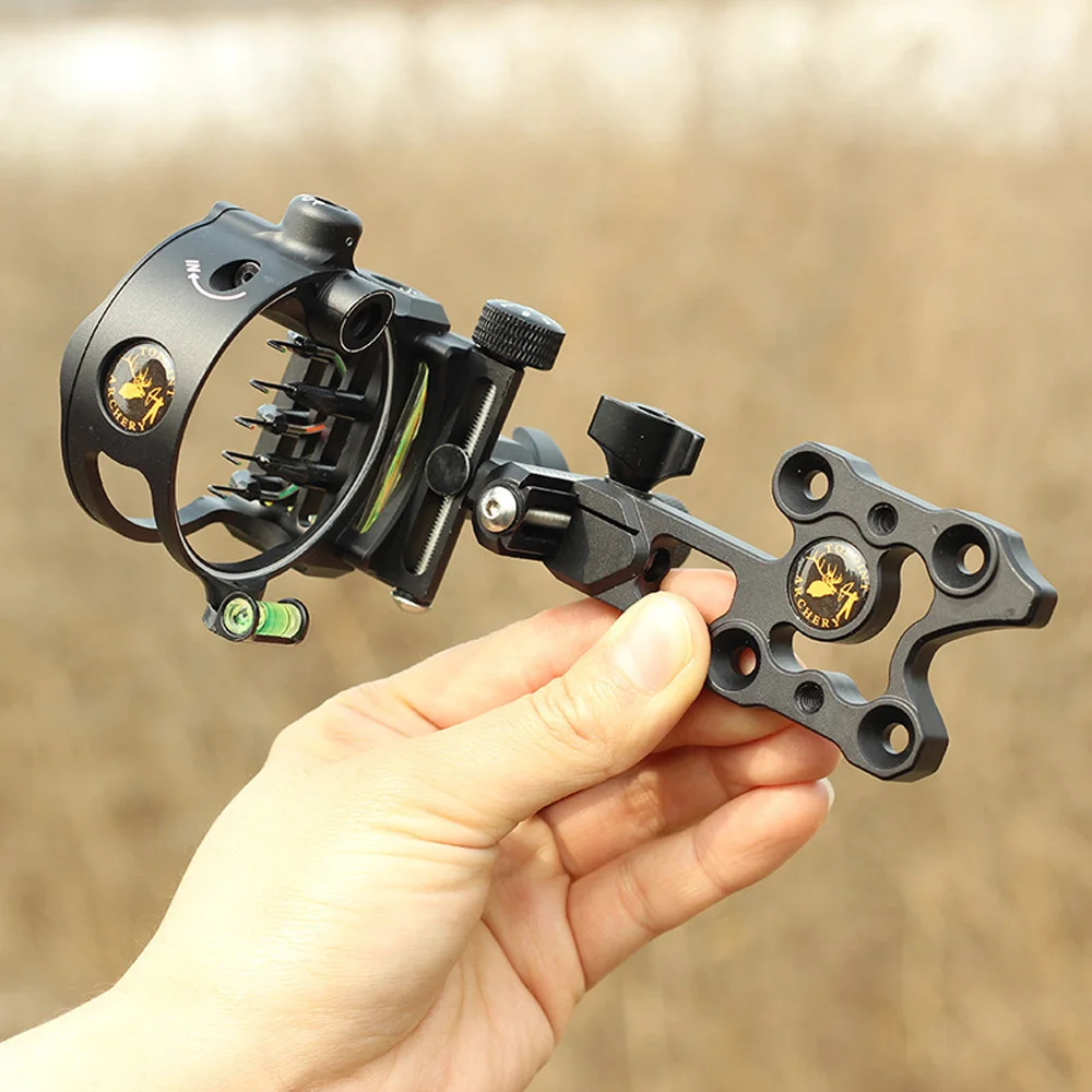 

Toppoint 5 pin Bow Sights Retina Micro Adjust Sight Light for Compound Bow Archery Hunting DB Series DB9150 DB9250