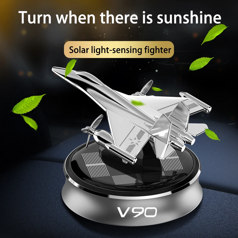 

For Volvo V90 Car air freshener solar airplane model center console decoration car interior accessories