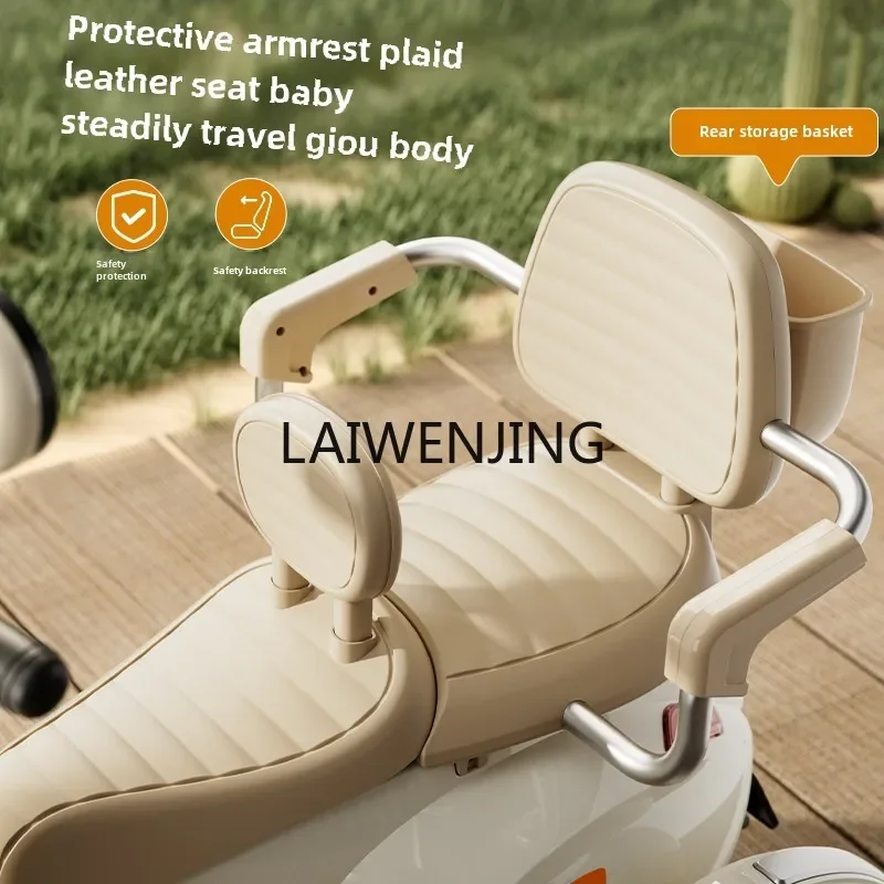 HLZ electric motorcycle tricycle can seat charging double remote control car