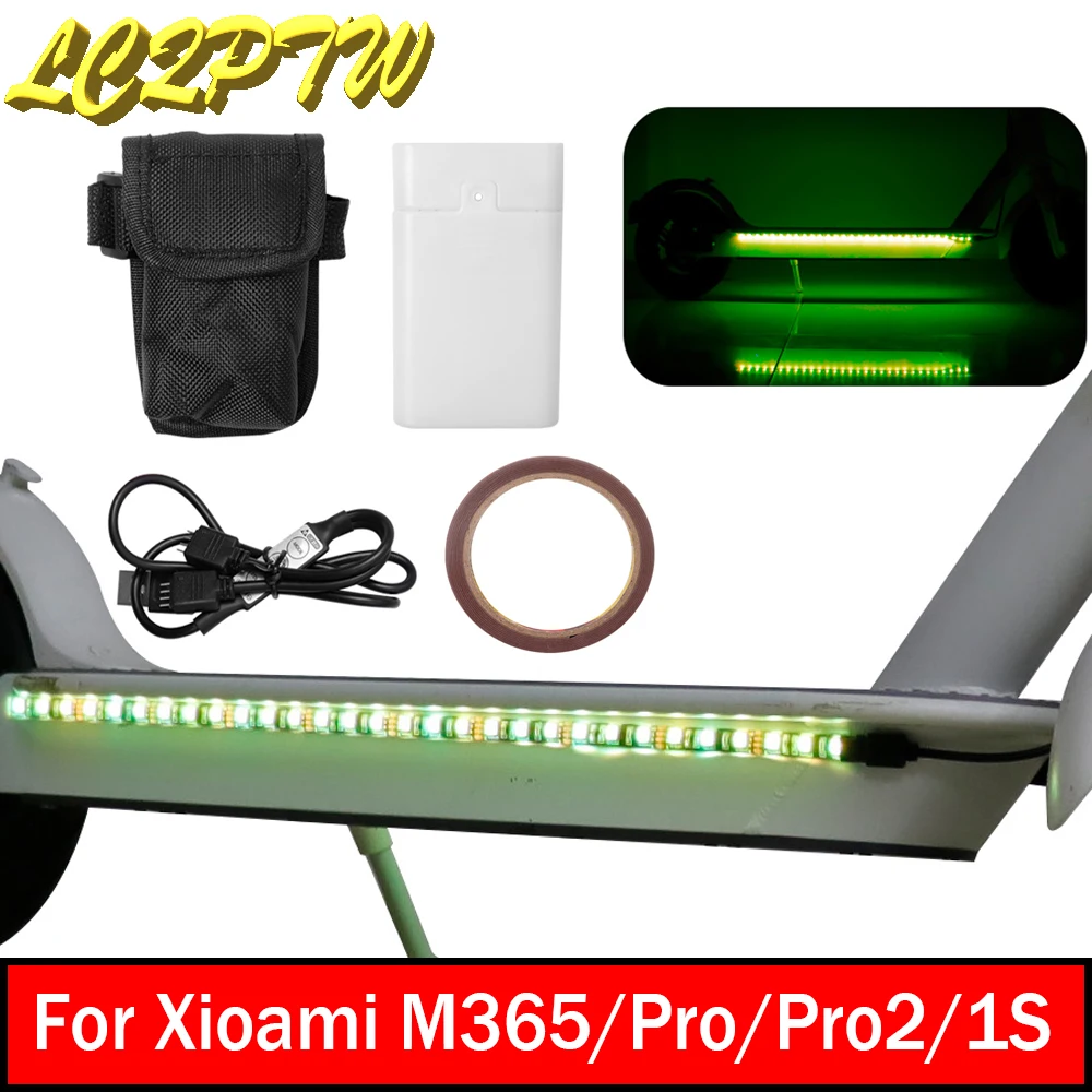 

Electric Scooter Waterproof LED Strip Light For Xiaomi M365 Night Cycling Foldable Colorful Lamp Safety Skateboard Decorative