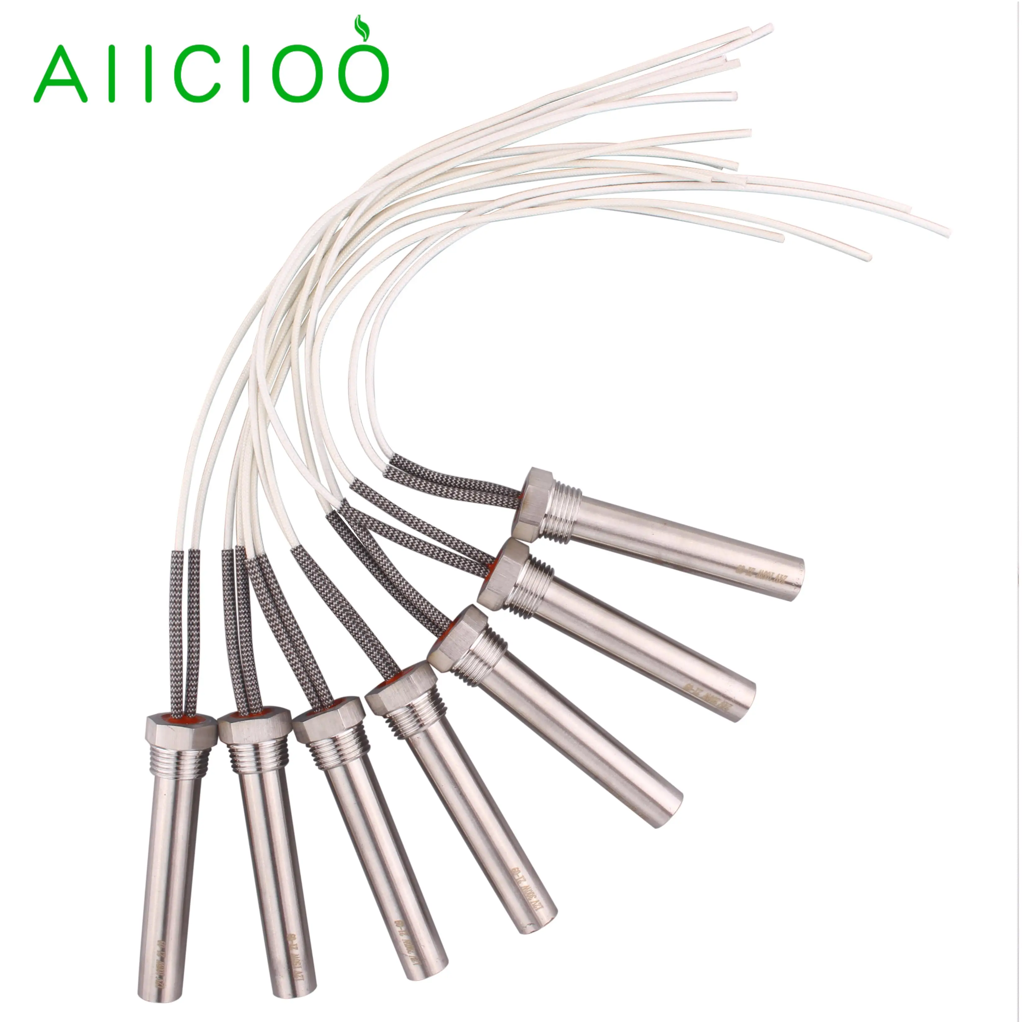 Погружной электрический нагревательный элемент постоянного тока, 24 В, SUS304, трубчатый водонагреватель с диагональю 1/2 дюйма, обогреватель 200 Вт/300 Вт/500 Вт/800 Вт/1 кВт