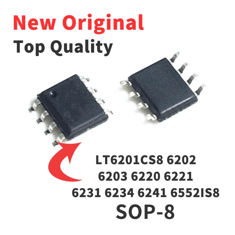 

Чип LT6241IS8 LT6234CS8 LT6231CS8 LT6221CS8 LT6220CS8 LT6203CS8 LT6201CS8 LT6202CS8 LT6552CS8 SOP8 IC, новый оригинальный