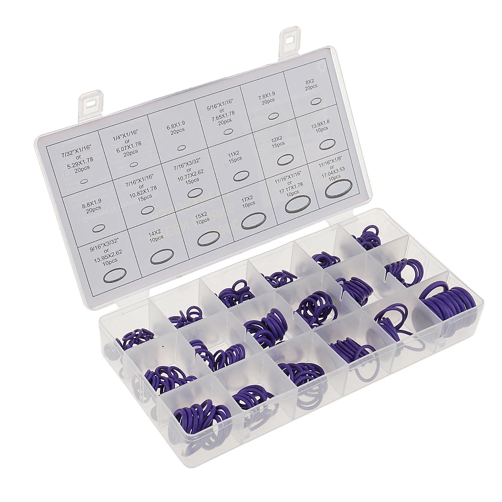 

270Pcs Car Air Conditioning A/C System HNBR O-Ring