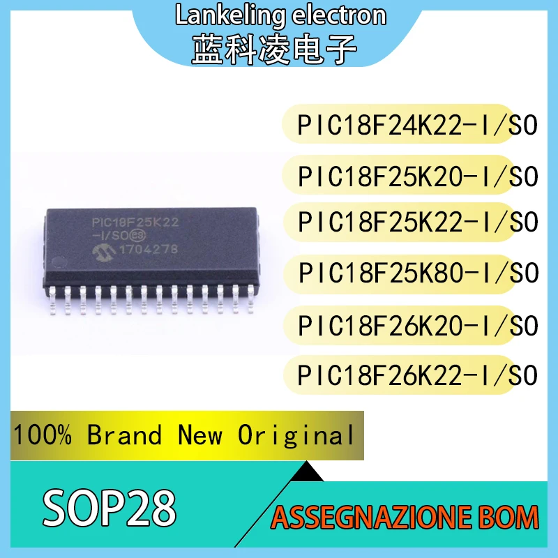 

PIC18F24K22-I/SO PIC18F25K20-I/SO PIC18F25K22-I/SO PIC18F25K80-I/SO PIC18F26K20-I/SO PIC18F26K22-I/SO Integrated circuit SOP28