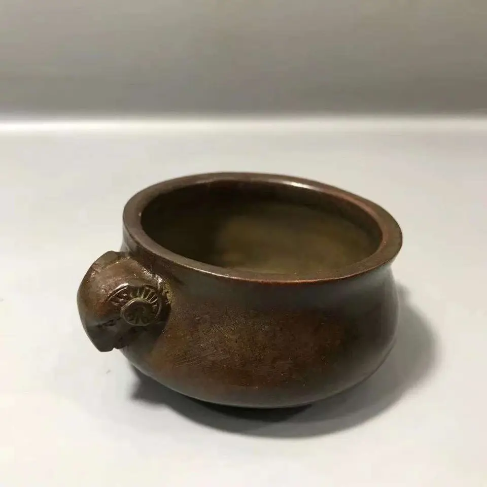 Горелка для благовоний Seiko antique Xuande маленькая горелка с козьим ухом в старом и