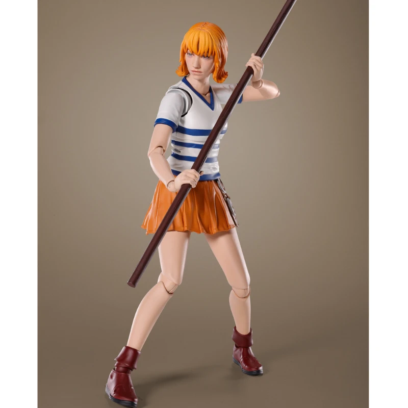 В наличии оригинальные Bandai One Piece SHF Nami фигурки анимации игрушки подарки модель