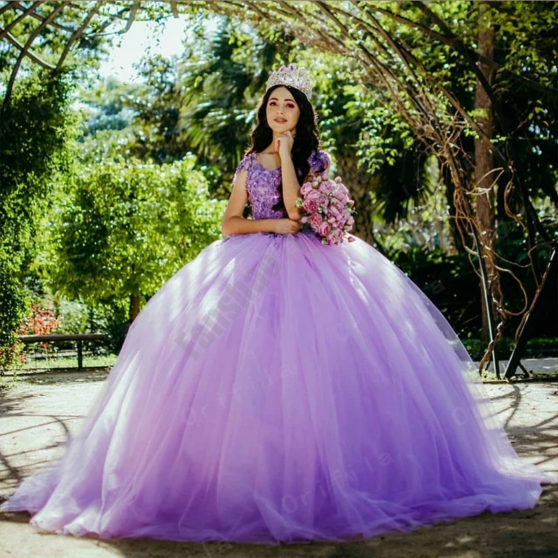 Стильные платья wd827 для Quinceanera с коротким рукавом и V-образным вырезом 15 девушек