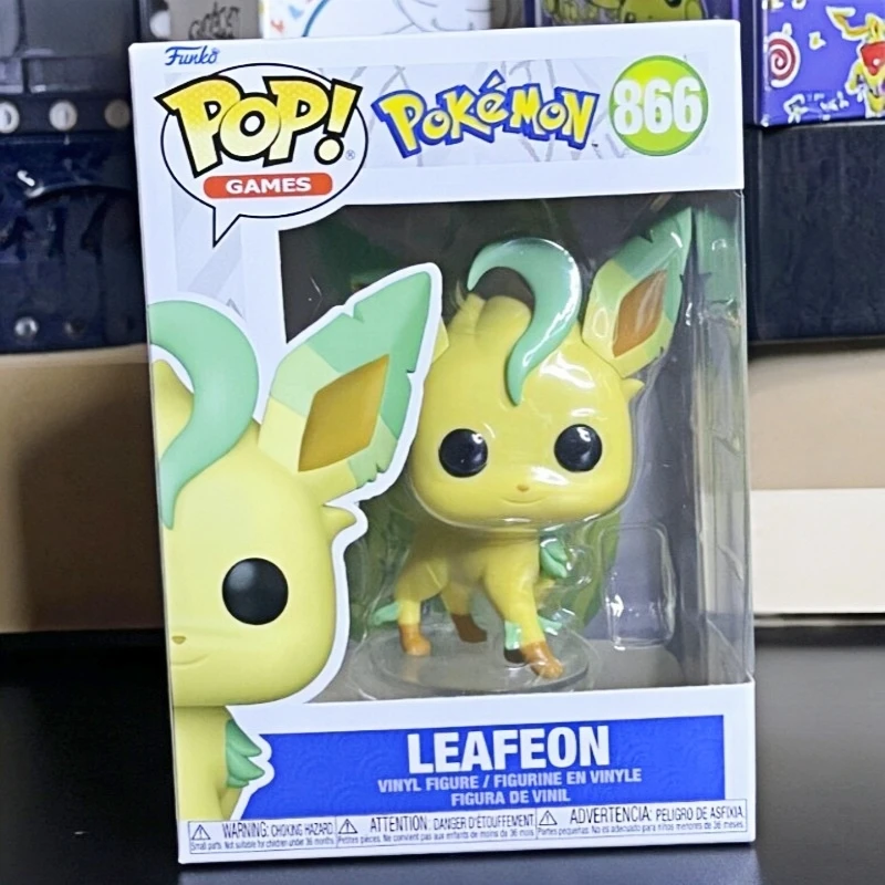 Фото Фанко Поп! Игры Pokémon: Лифеон # Оригинальная виниловая фигурка 866: коллекционная модель из игры/аниме, настольное украшение, игрушка, подарок для фанатов №1