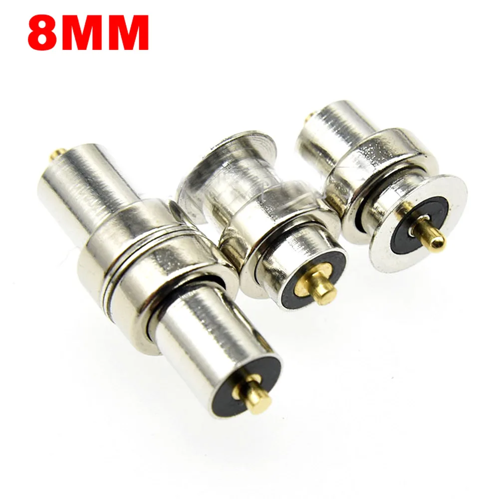 

2PIN 8mm Water Proof High Current Fast Charge Spring Loaded DC Magnetic Pogopin Connector charge Power Probe Solder Wire type