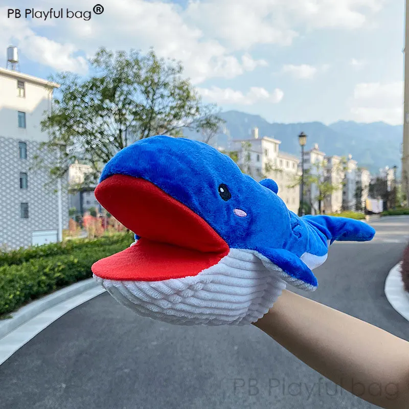 

PLAYFUL BAGInteractive game toy 2023 new plush mouth opening large simulation shark crocodile dinosaur puppet Dolls lol tom TD17