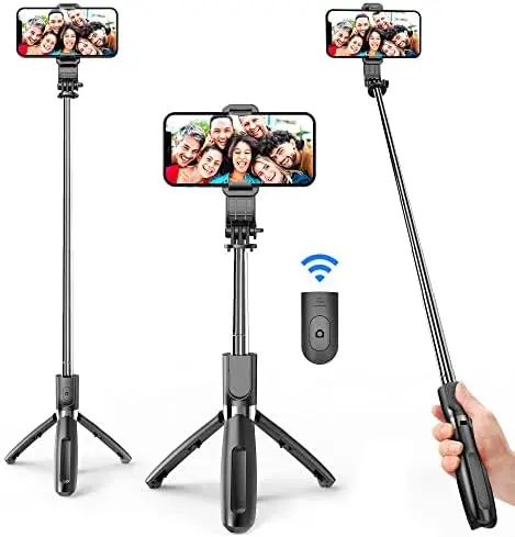 

Bastão de selfie portátil, tripé de telefone portátil com controle remoto sem fio removível, tripé de bastão de selfie pa