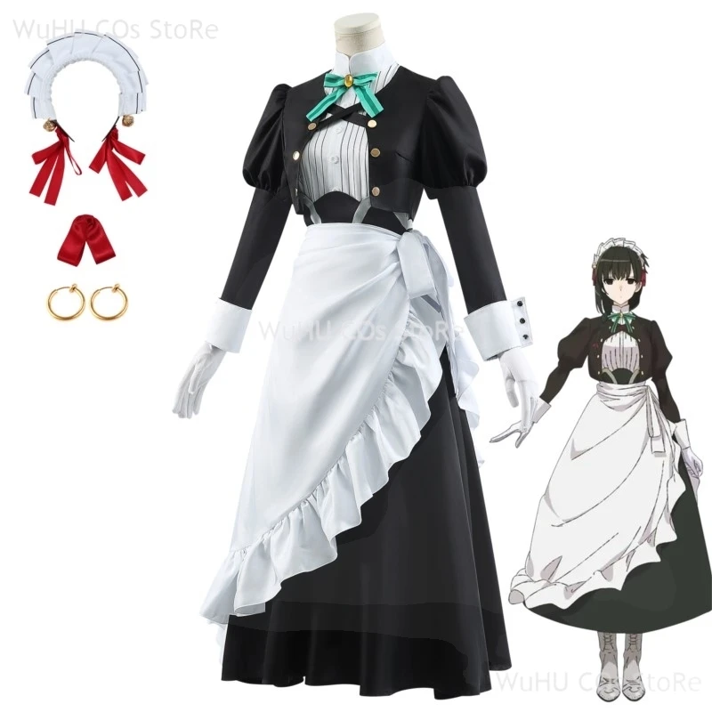 Anime Kimi Wa Meido-sama Yuki Yokoya Cosplay Costume Xue Maid Dress Uniform Wig Hairband Hitoyoshi Halloween Party Women