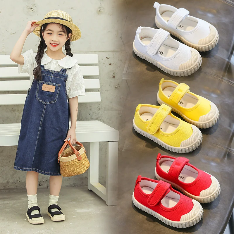 

Children Canvas Shoes Colorful Boys and Girls Shoe Spring New Students Korean Style Casual Shoes أحذية غير رسمية zapatos niña