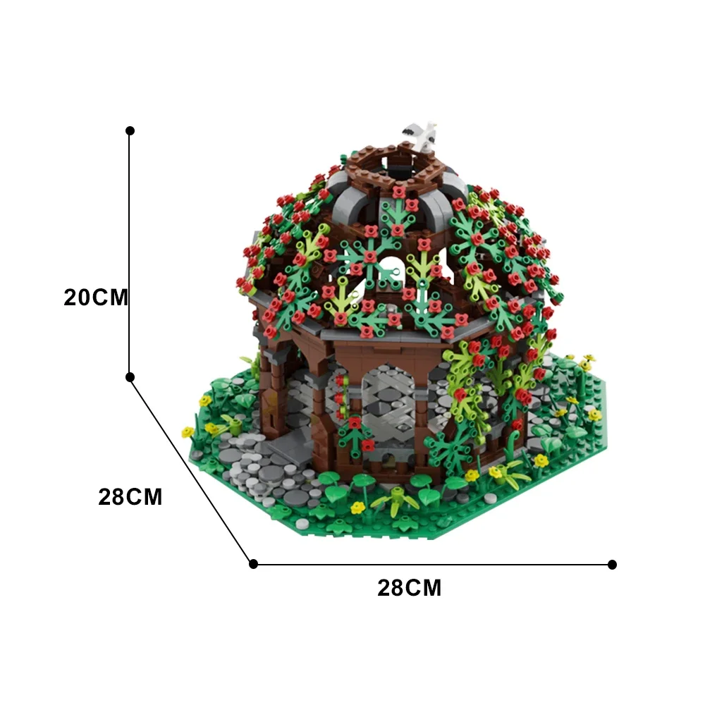 Gobrick MOC мини-город улица вид павильон Средний мир строительные блоки Обучающие