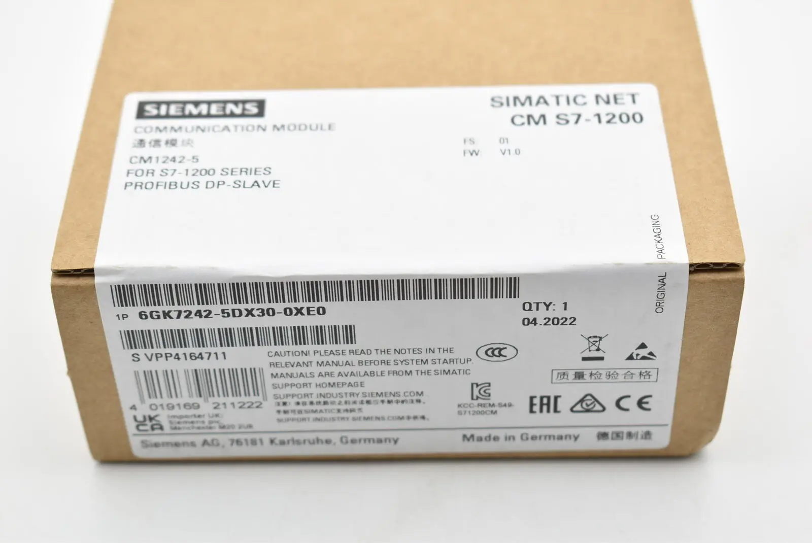 

Brand New Siemens 6GK7242-5DX30-0XE0 6GK7242 5DX30 0XE0