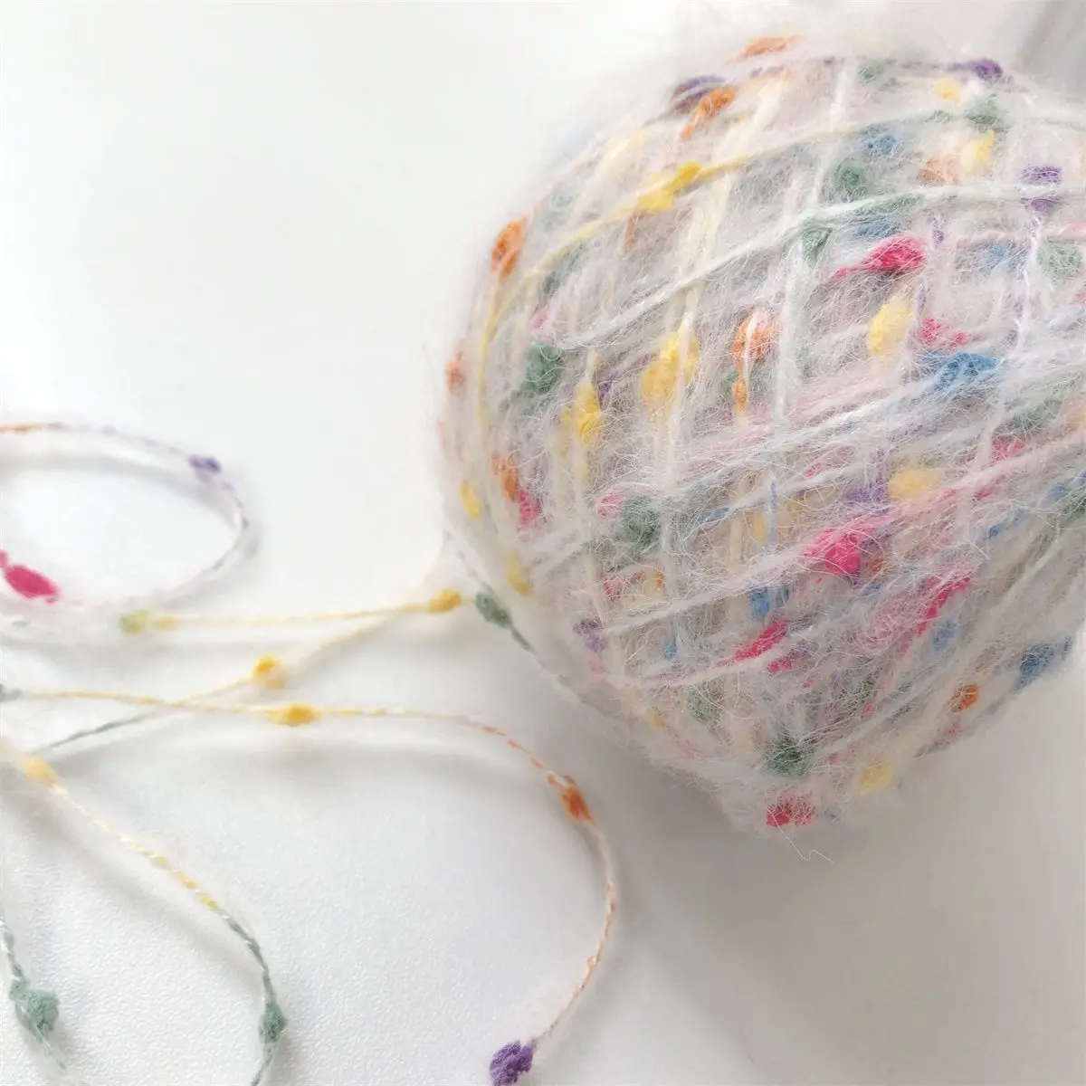 50 г пряжи из фасоли конский волос ручная смешанная пряжа шарик грубая вязаный