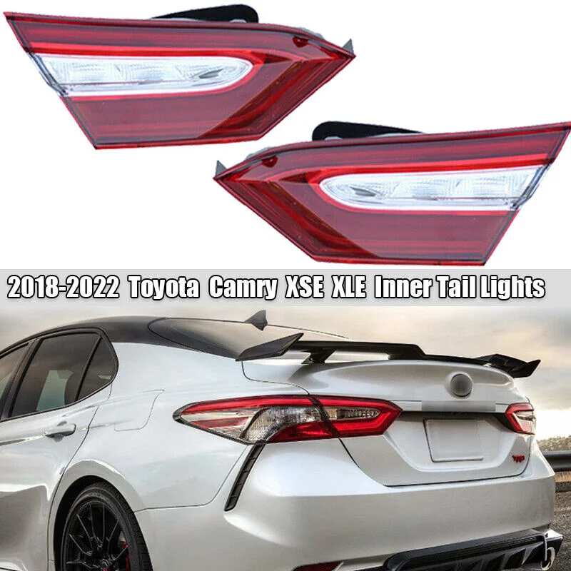 

Car Accessories Pair 2018-2022 For Toyota Camry XSE XLE LED Rear Inner Tail Lights LH RH Side Plug And Play 12V DRL Signal