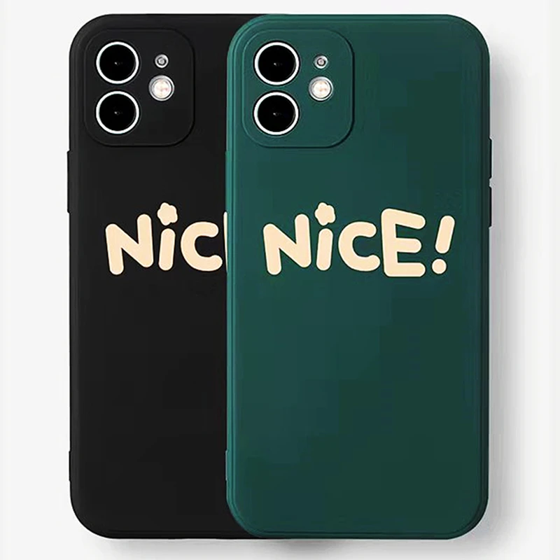 

Simple Pattern Phone Case For iPhone 13 12 11 6 6s 7 8 Plus X XR 11Pro XS Max Soft TPU Silicon Shockproof Gray Black Cover Funda