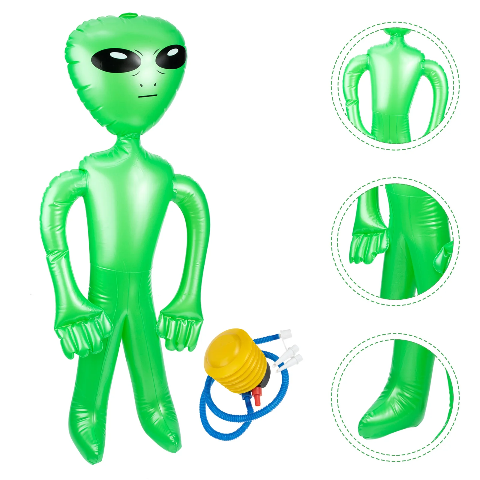 

1Set Inflatable Alien Toy Inflatable Alien Toy Balloon Toy for Halloween with Foot Pump