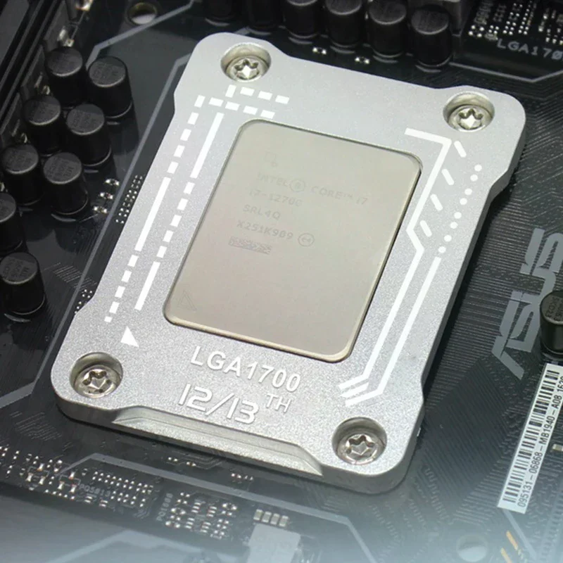 Фото Кронштейн для материнской платы настольного компьютера LGA1700, защита от деформации, корректирующая рамка для процессоров INTEL 12-го и 13-го поколений №4
