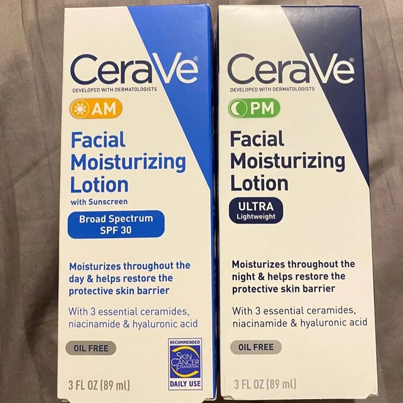 

Cerave Facial Moisturizing Lotion Nicotinamide Hyaluronic Acid Essence SPF 30 Hydrating Skin Whitening Woman Face Cream 89ml