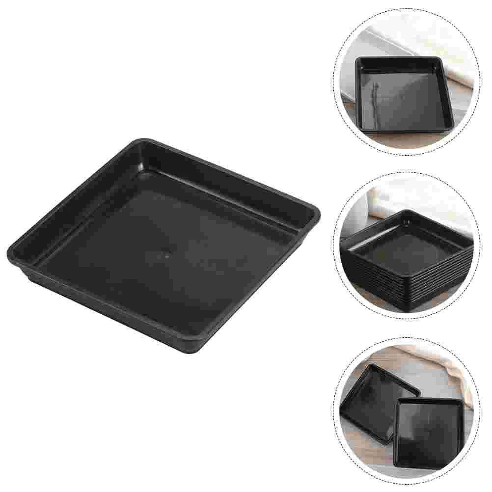 

Pot Tray Saucer Trays Flower Saucers Drip Plastic Planter Pallet Water Plate Bonsai Pots Square Potted Garden Watering Bottom