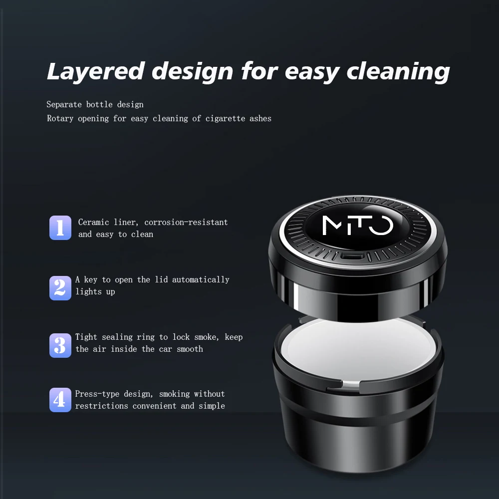 Подходит для Alfa Romeo MIto автомобильная пепельница портативная фотопепельница