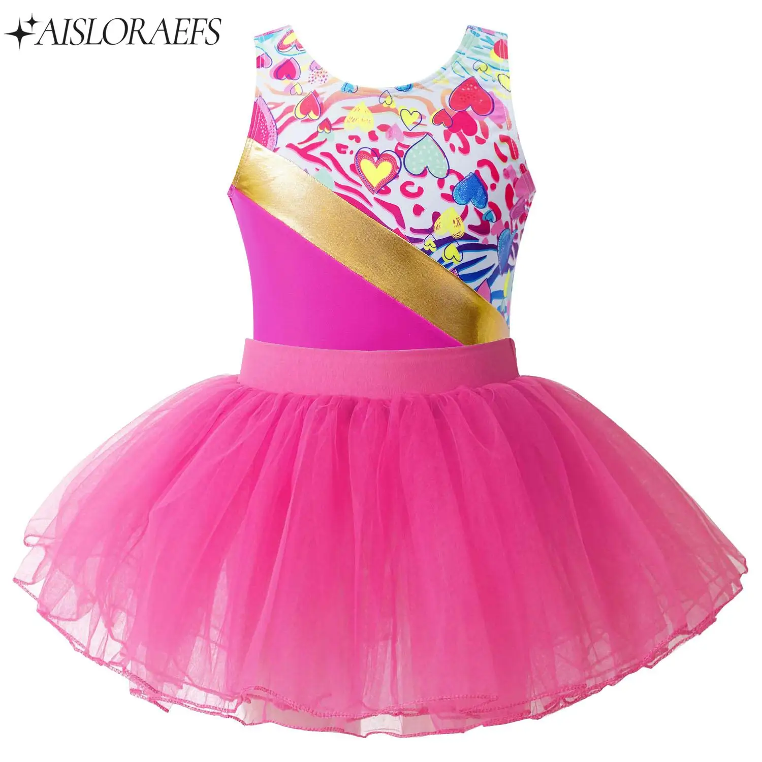 

Kids Girls Ballet Dress Children Ballet Training Tutu Skirt Costume Leotard Sleeveless Gymnastics Tutu Classical Dance Clothes