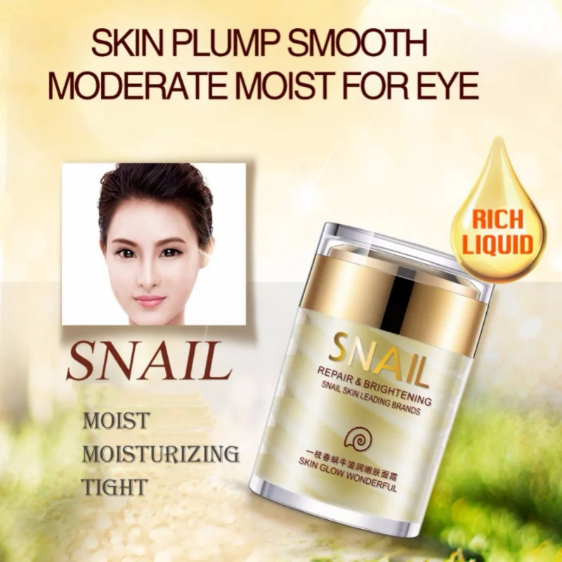 Snail Collagen Face Cream Whitening Moisture Anti Aging Facial Firming Cream Anti Wrinkles Eye Bags Korean Skin Care Product 60g images - 6