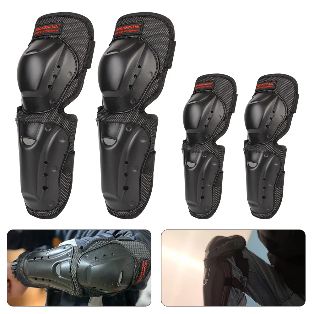 

Riding Protective Gears Knee Elbow Protective Pads Motocross Skating Protectors 4pcs/set Motorcycle Accessories