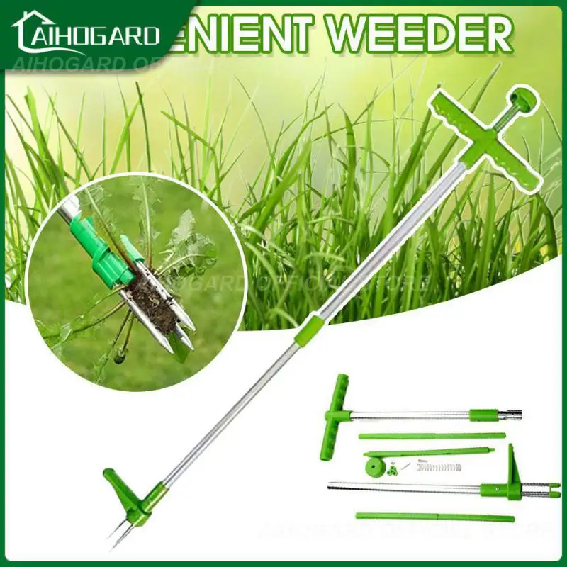 

Newest Long Handle Weed Remover Durable Garden Lawn Weeder Outdoor Yard Grass Root Puller Tools Garden Planting Elements