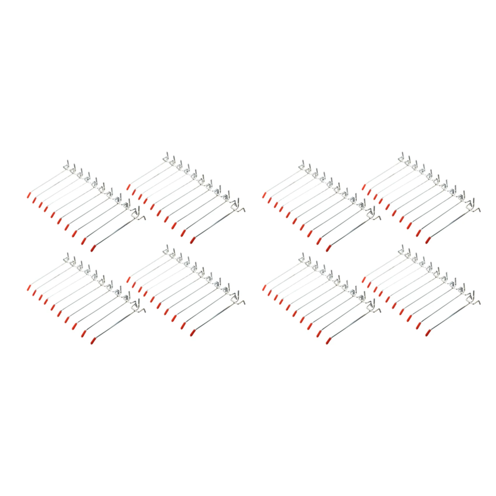 

80Pcs Single Pegboard Hooks 150mm Board Slat Wall Retail Display Shop Peg Fits 25mm