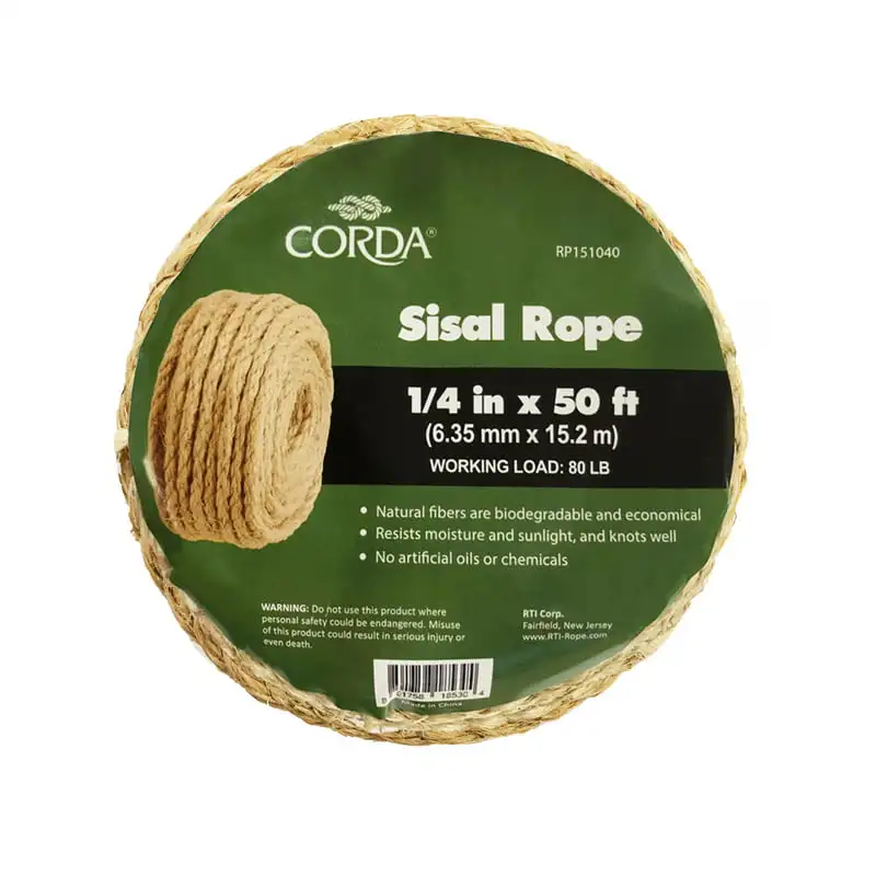 

Sisal Rope, 1/4" x 50'