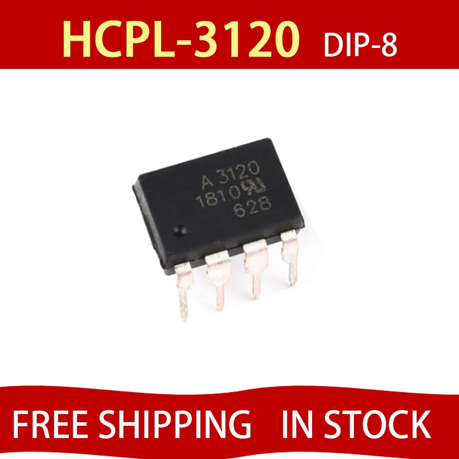 

10PCS HCPL-3120-500E A3120 SOP-8 HCPL3120 Optocoupler FREE SHIPPING