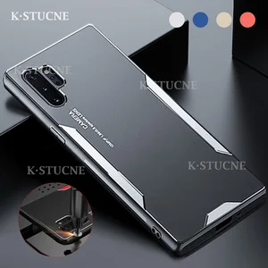 business luxury metal back panel phone case for samsung note 9 10 20 pro uitra s 8 9 10 20 21 plus uitra lens protection cover free global shipping