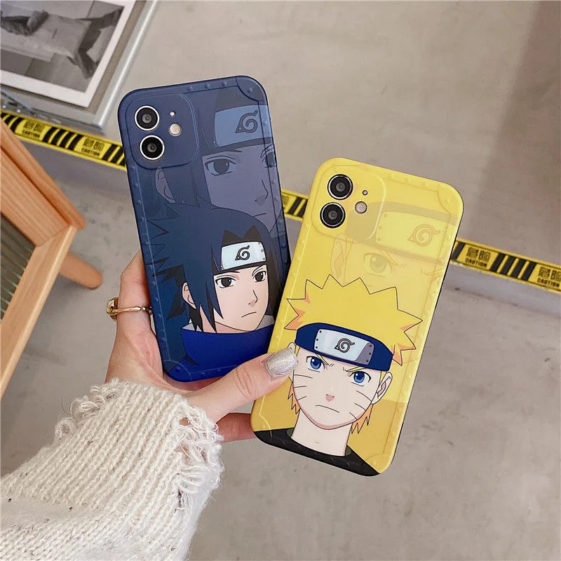 

Naruto Phone Case For IPhone 13/12/11 Pro Max /Xr /Xs Max /7 8 Plus Light N' Thin TPU Mobile Shell Sasuke Anime Cover