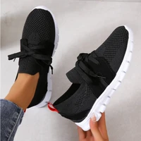 size summer sneakers women slip on mesh light breathable running shoes woman walking platform comfortable female casual shoes