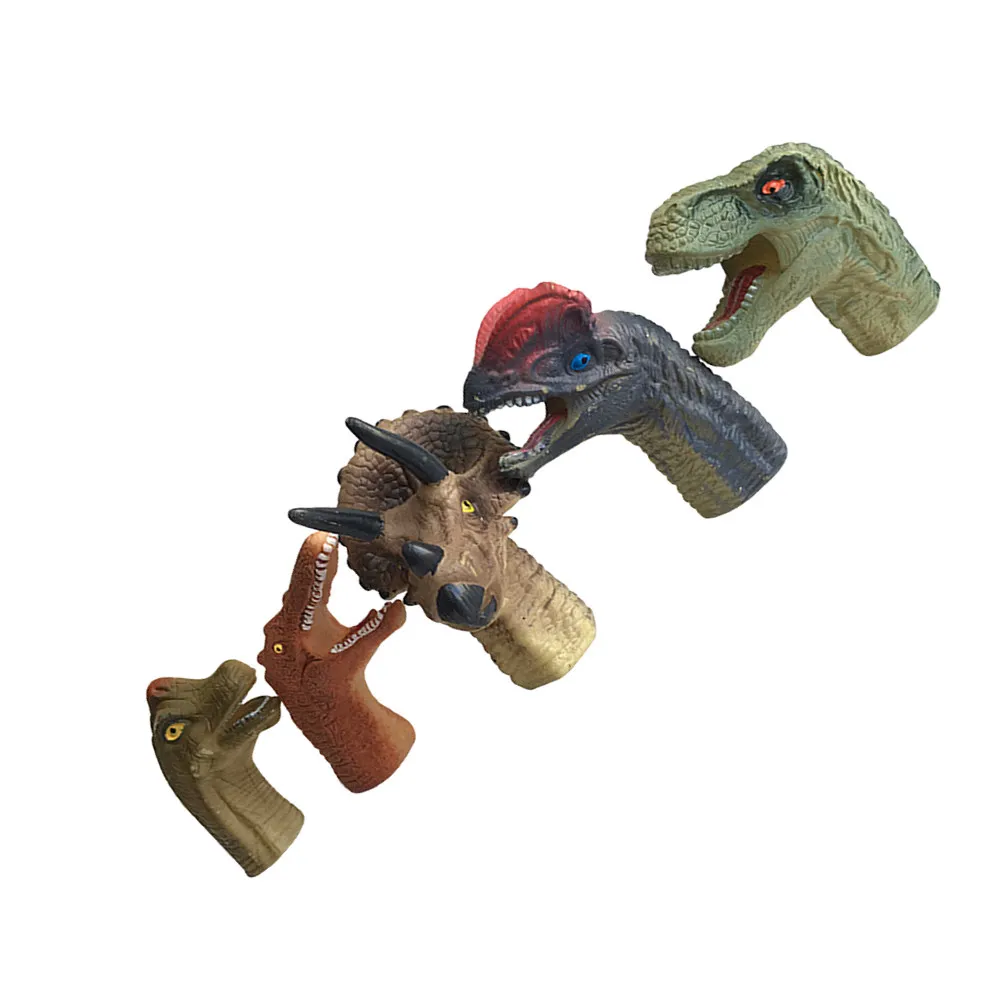 Набор из 5 виниловых пальчиковых кукол-динозавров для детей: развивающие игрушки для творчества, развития воображения и укрепления отношений между родителями и детьми (art.: 3920dbf2d7bf3) - 3920dbf2d7bf3