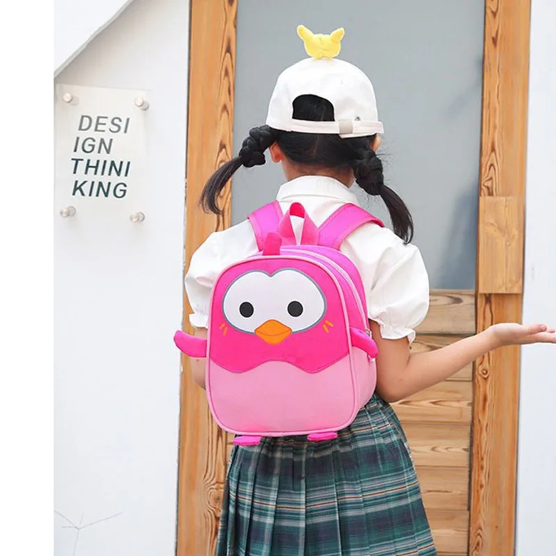 Children School Bags Cute Cartoon Kids Bags Kindergarten Backpacks Anti-lost Baby Boys and Girls School Bags 2-3-4-5-6 Years Old