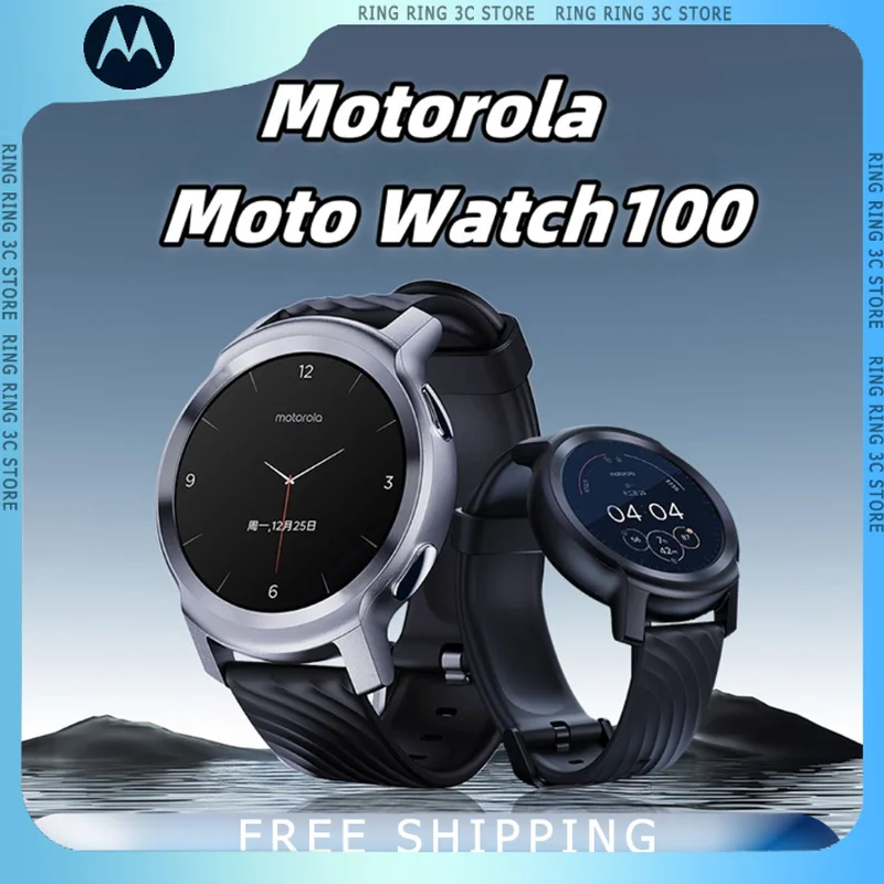 Смарт-часы Motorola Moto Watch100 Gps-трек пульсометр мониторинг уровня кислорода в крови
