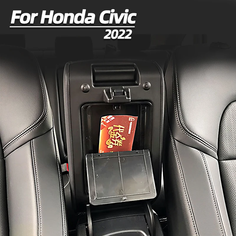 

Центральный подлокотник для Honda Civic 11 поколения 2022 скрытый ящик для хранения многофункциональный карманный держатель для хранения автомоби...