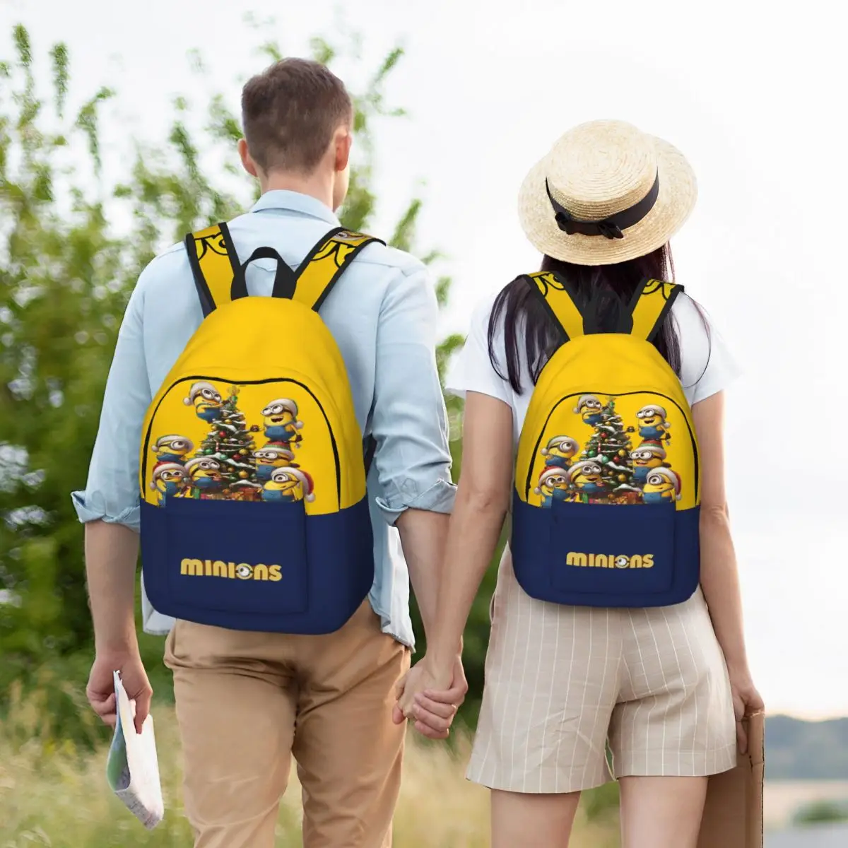 Прочная переносная сумка на плечо для работы офиса с изображением банана