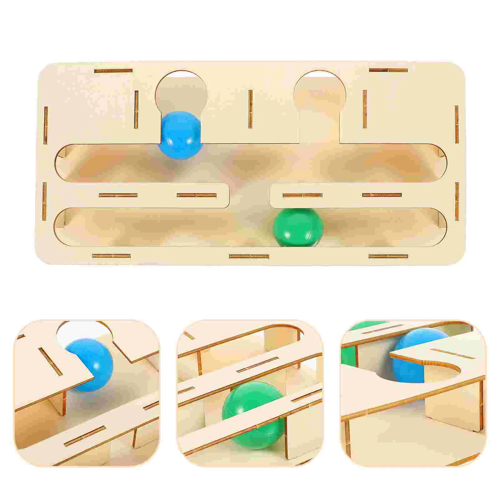 

1 Set of Wood Track for Cat Interactive Track Cat Kitten Funny Track Cat Plaything