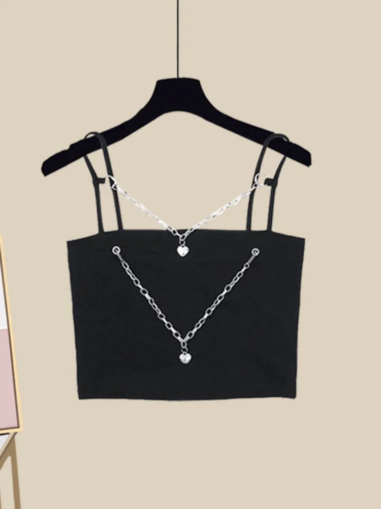 Женская уличная одежда в стиле Харадзюку Y2k комплекты из 3 предметов жилет