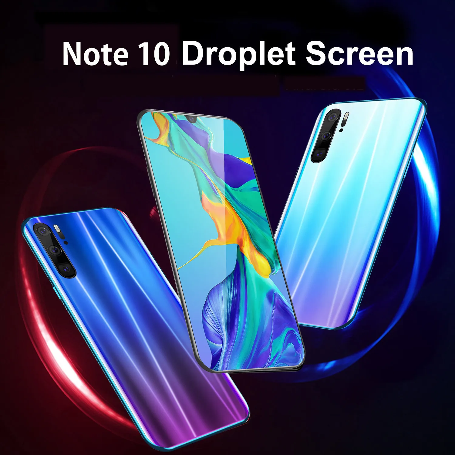 

Global Version Smart Phone Note 10 3GB+32GB 6.26 Inch HD Screen Android 9.0 Smartphone Working Google Play Store Cell Phone GPS