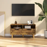agglomerated smokey oak tv cabinet 90x40x485 cm
