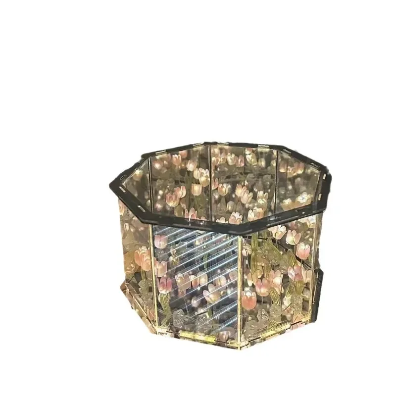 Новинка 2024 г. самодельный креативный тюльпан цветок морской куб восьмиугольный