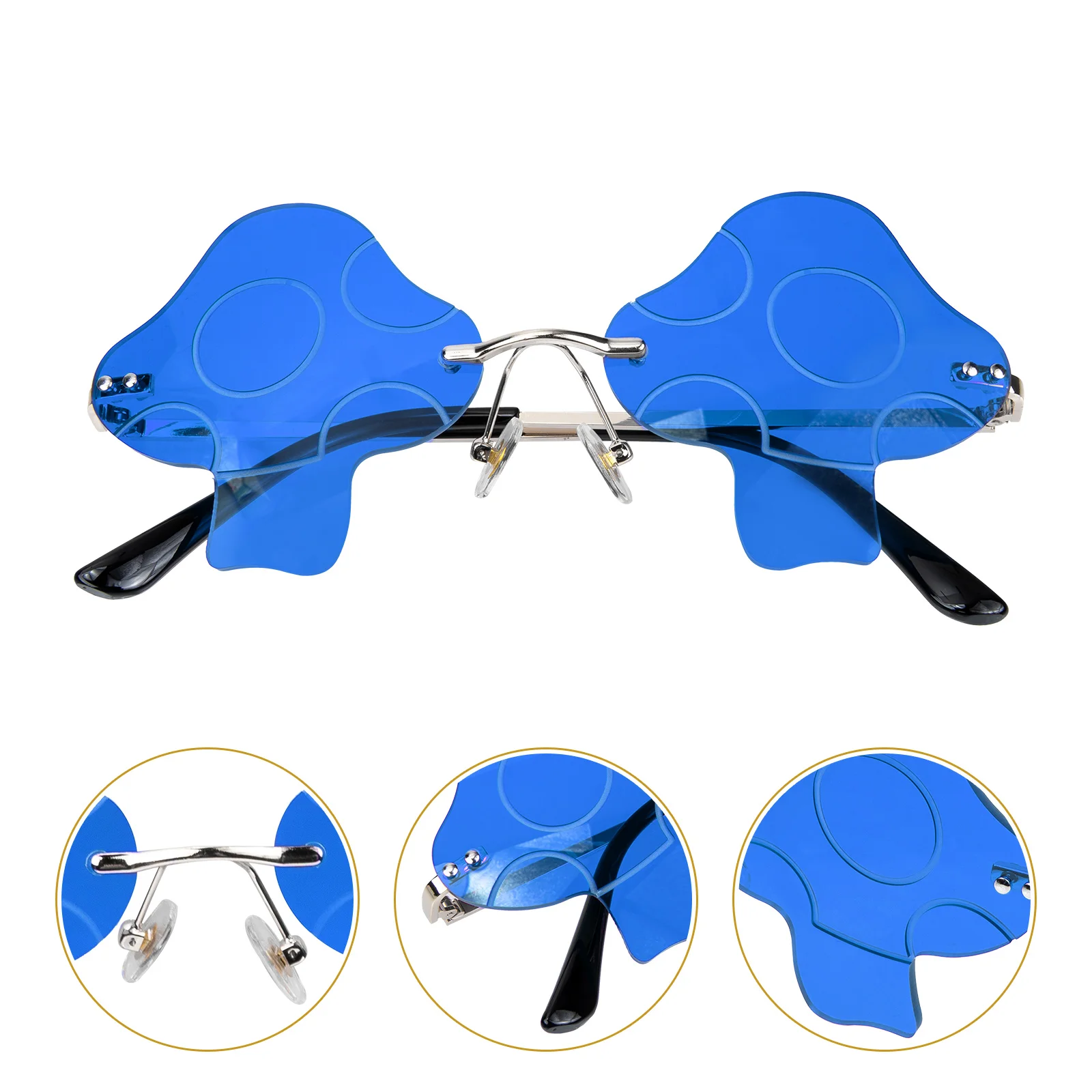

Sunglasses Party Eyeglasses Glasses Eyewear Kids Mushroom Funny Beach Fashion Supplies Rimless Vintage Disco Frameless Shaped